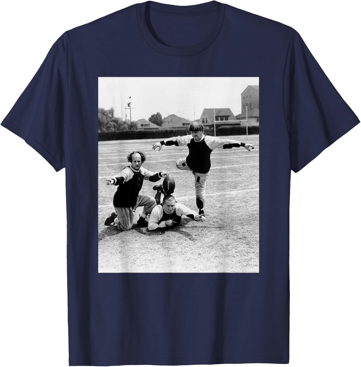 Three Stooges Football – Kick Off T-Shirt - T-Shirt | Navy