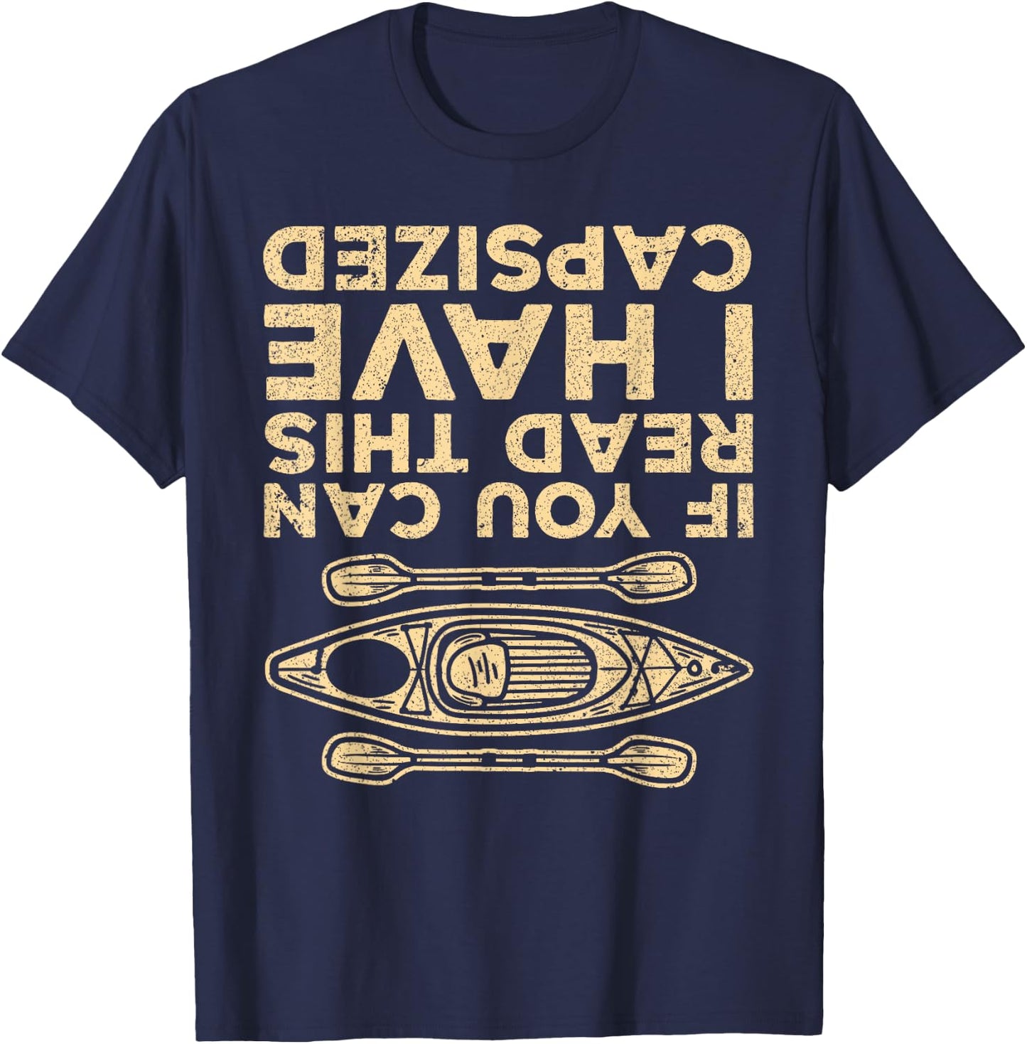 Cool Kayak Women Kayaking Lovers Boat Canoe Kayakers T-Shirt - T-Shirt | Navy