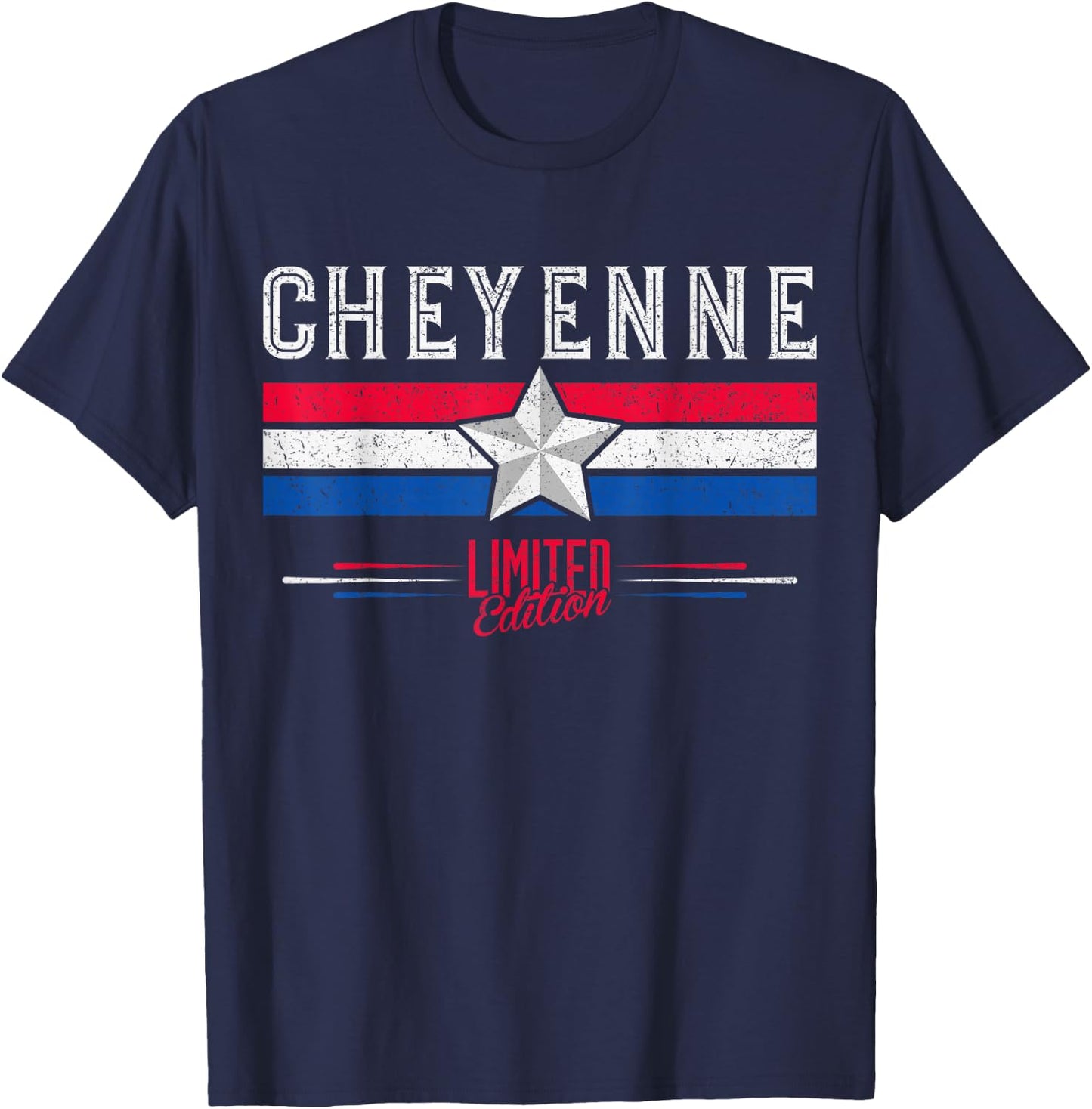 Cheyenne Retro Vintage Shirt Gift Women Men Kids T-Shirt - T-Shirt | Navy