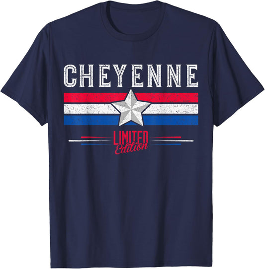 Cheyenne Retro Vintage Shirt Gift Women Men Kids T-Shirt - T-Shirt | Navy