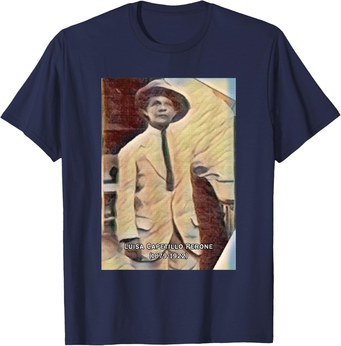Luisa Capetillo Perone I Boricua I Puerto Rico I Hero T-Shirt - T-Shirt | Navy