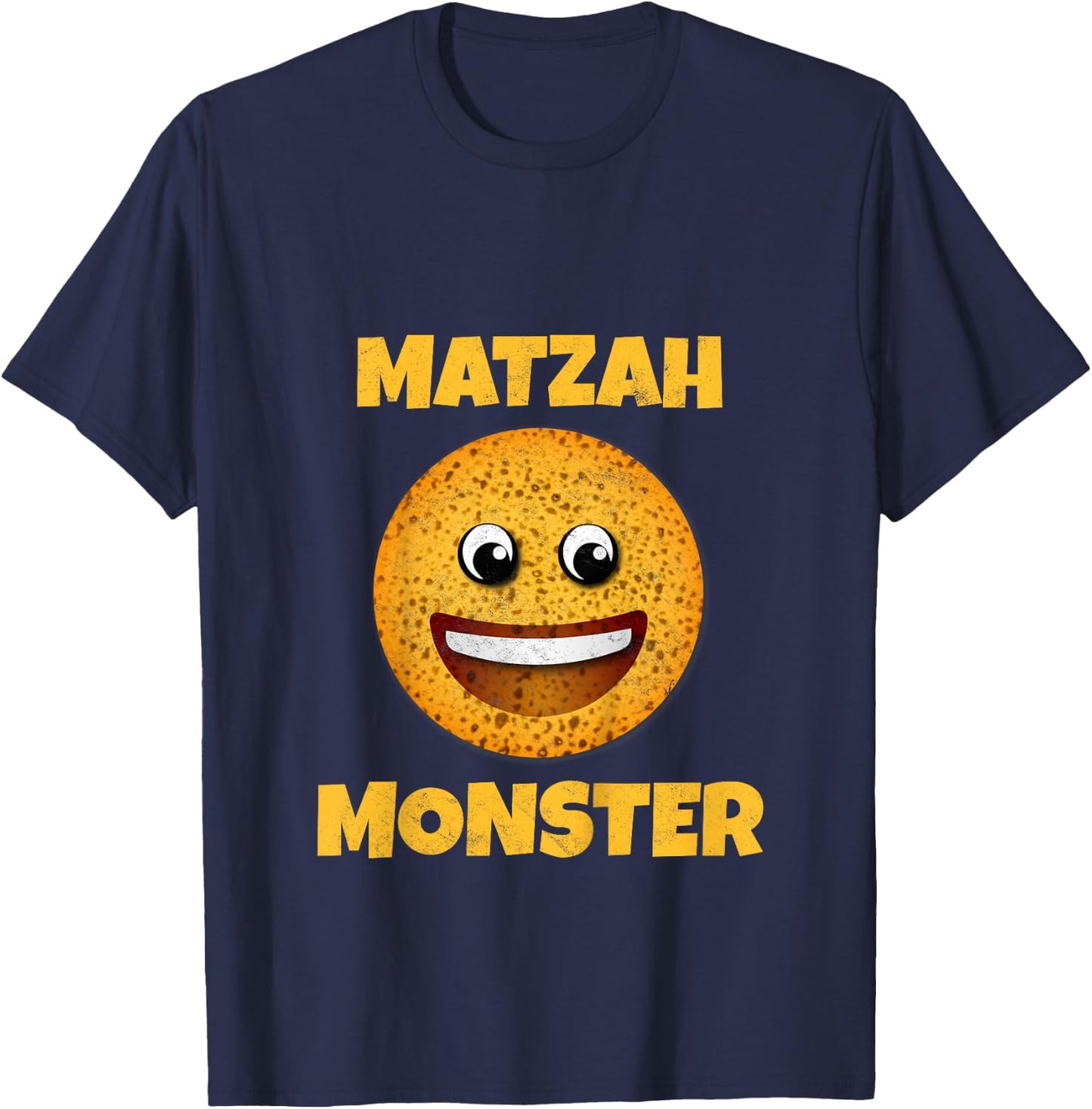 Matzah Monster Funny Passover Matzo Ball Pesach Seder Jewish T-Shirt - T-Shirt | Navy