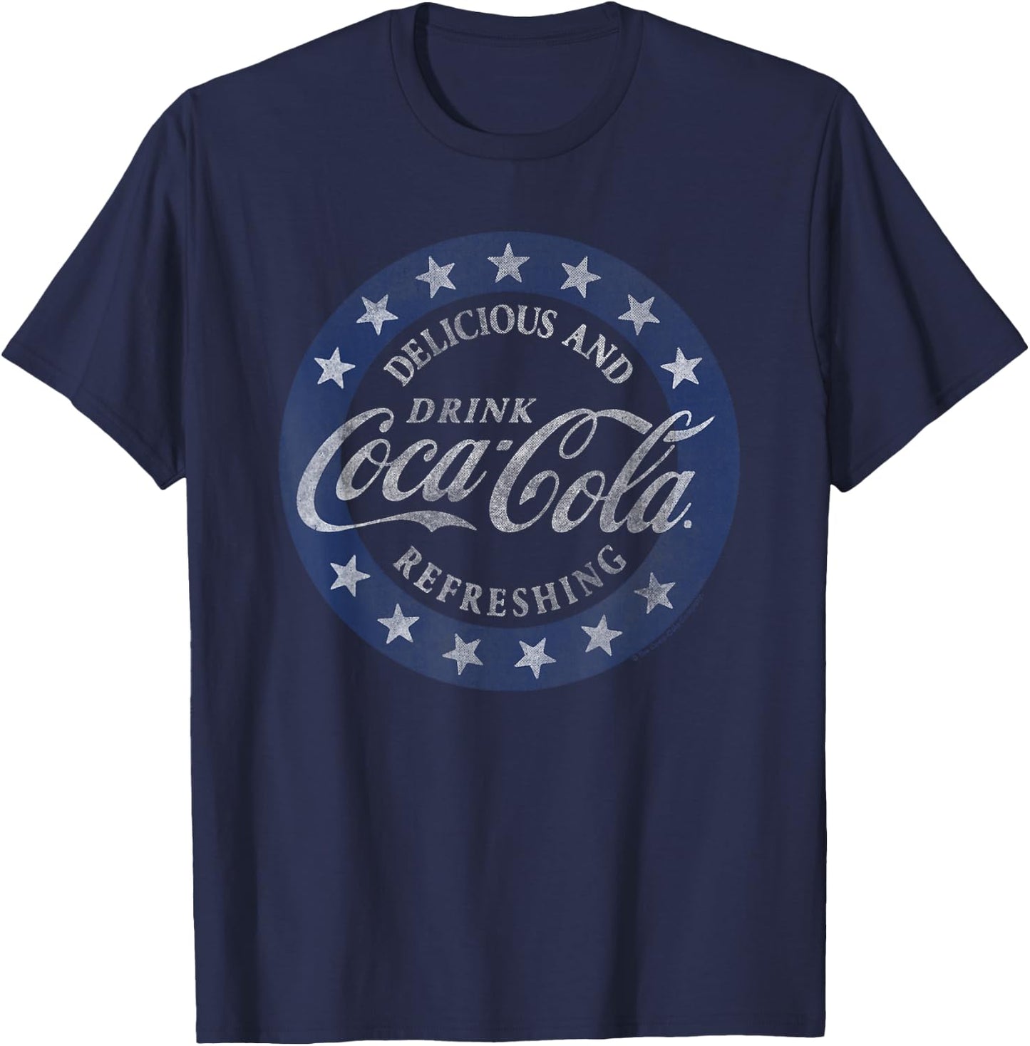 Coca-Cola - Delicious And Refreshing Stars T-Shirt - T-Shirt | Navy