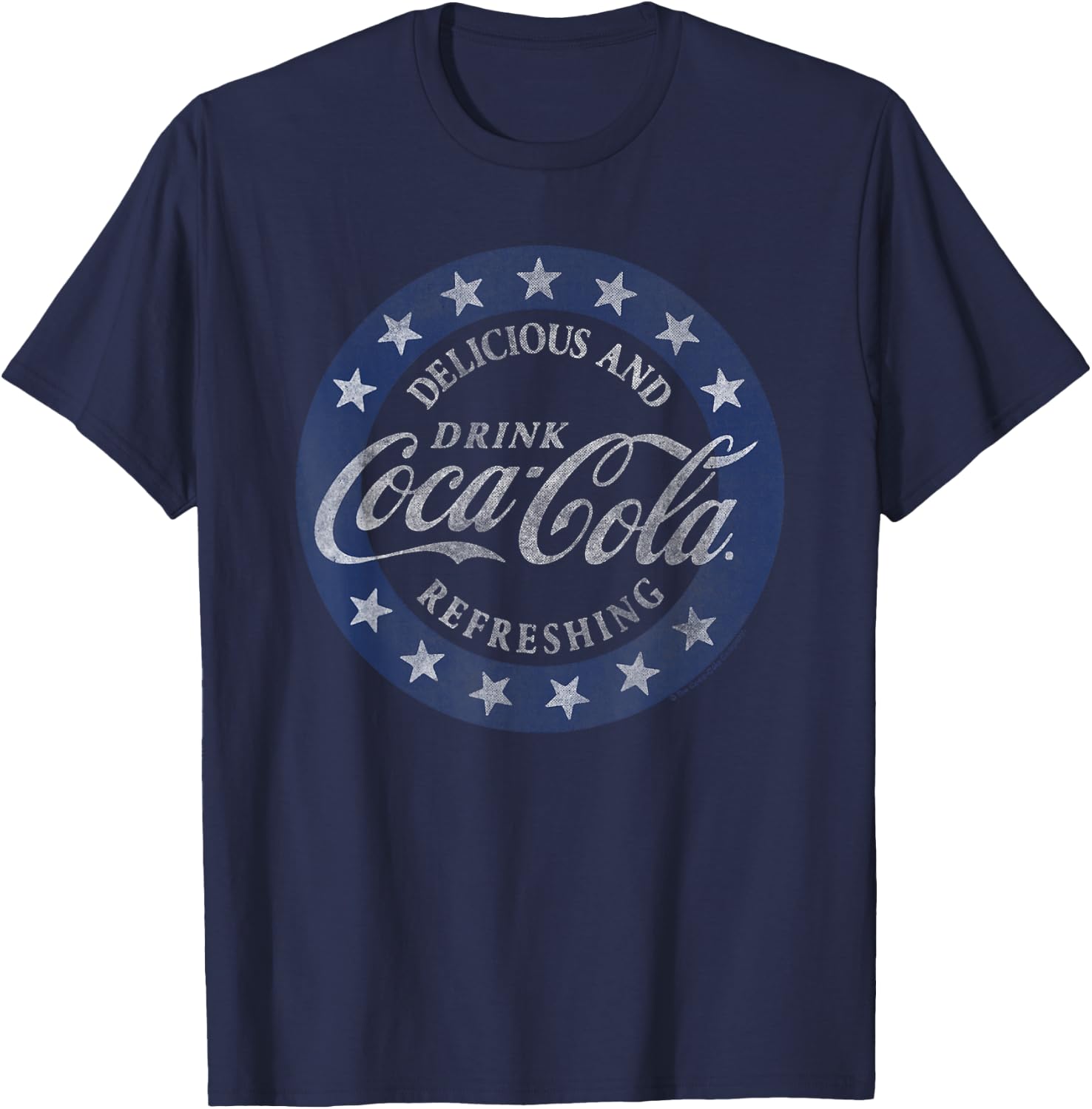 Coca-Cola - Delicious And Refreshing Stars T-Shirt - T-Shirt | Navy
