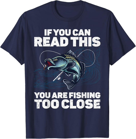 Funny Fishing Design Women Kids Fishes Fishing Lover T-Shirt - T-Shirt | Navy