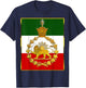Iran's flag with a golden lion and sun T-Shirt - T-Shirt | Navy