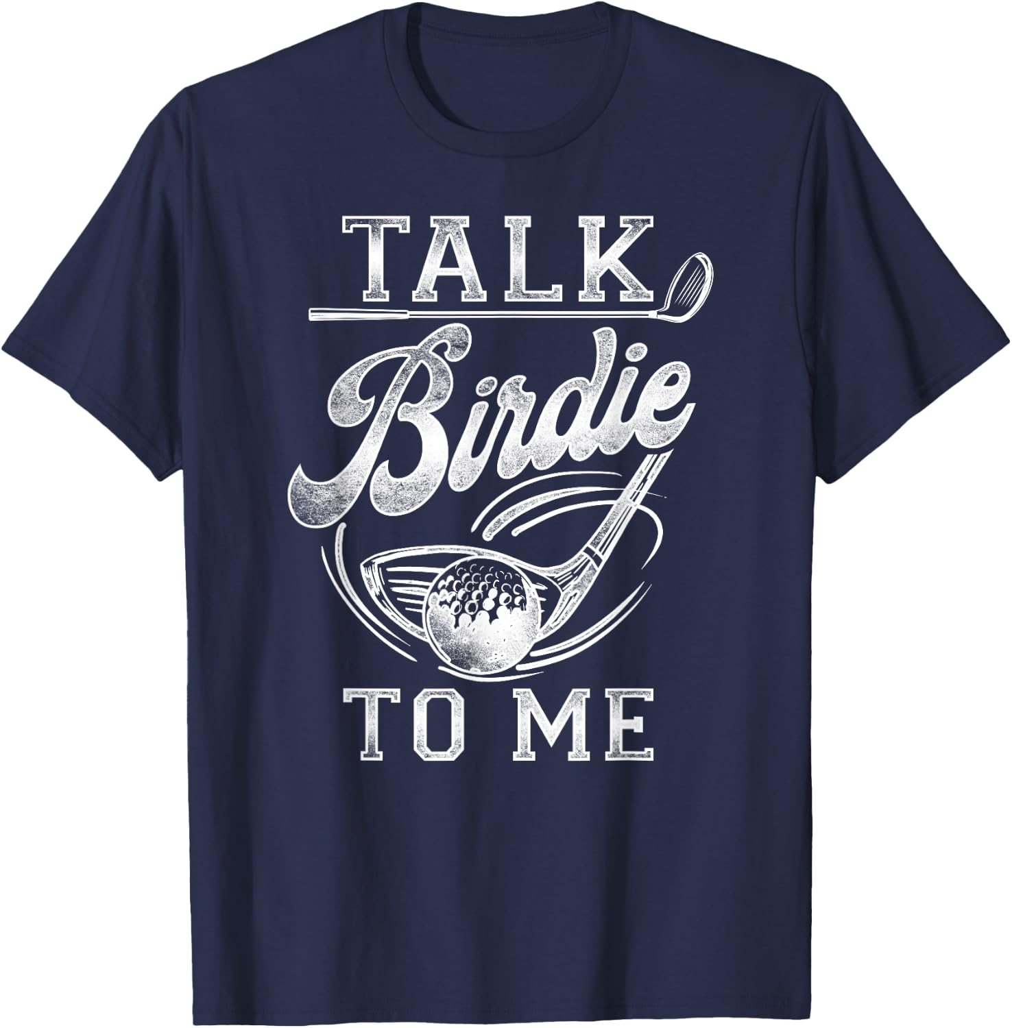 Golf Vintage Speak Birdie to Me T-Shirt - T-Shirt | Navy