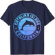 Catalina Island Dolphin Vintage California T-Shirt - T-Shirt | Navy
