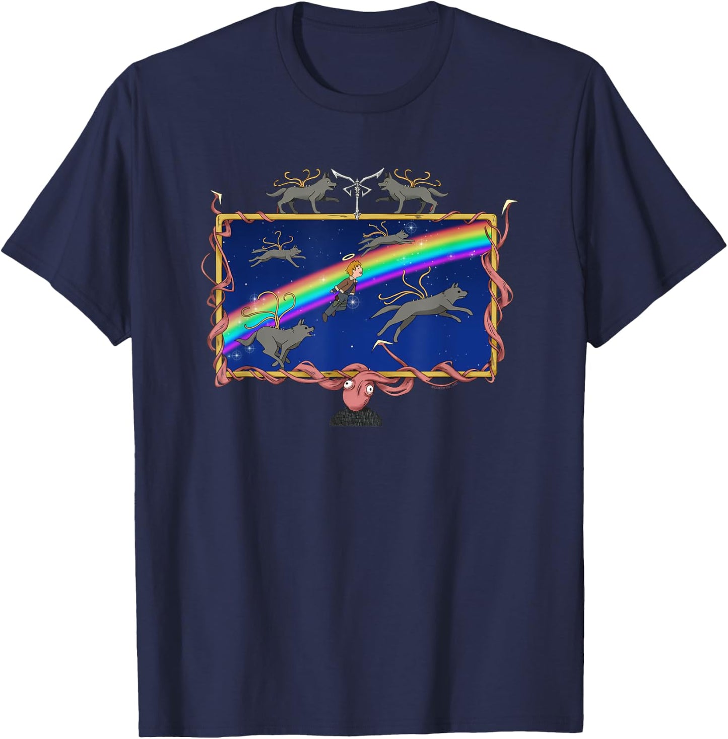 RESIDENT EVIL 4 The Masterpiece Theater "I'm tired" T-Shirt - T-Shirt | Navy