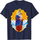 Chinita Chiquinquira Venezuela Maracaibo Virgen Chiquinquira Chinita Zulia Black T-Shirt - T-Shirt | Navy