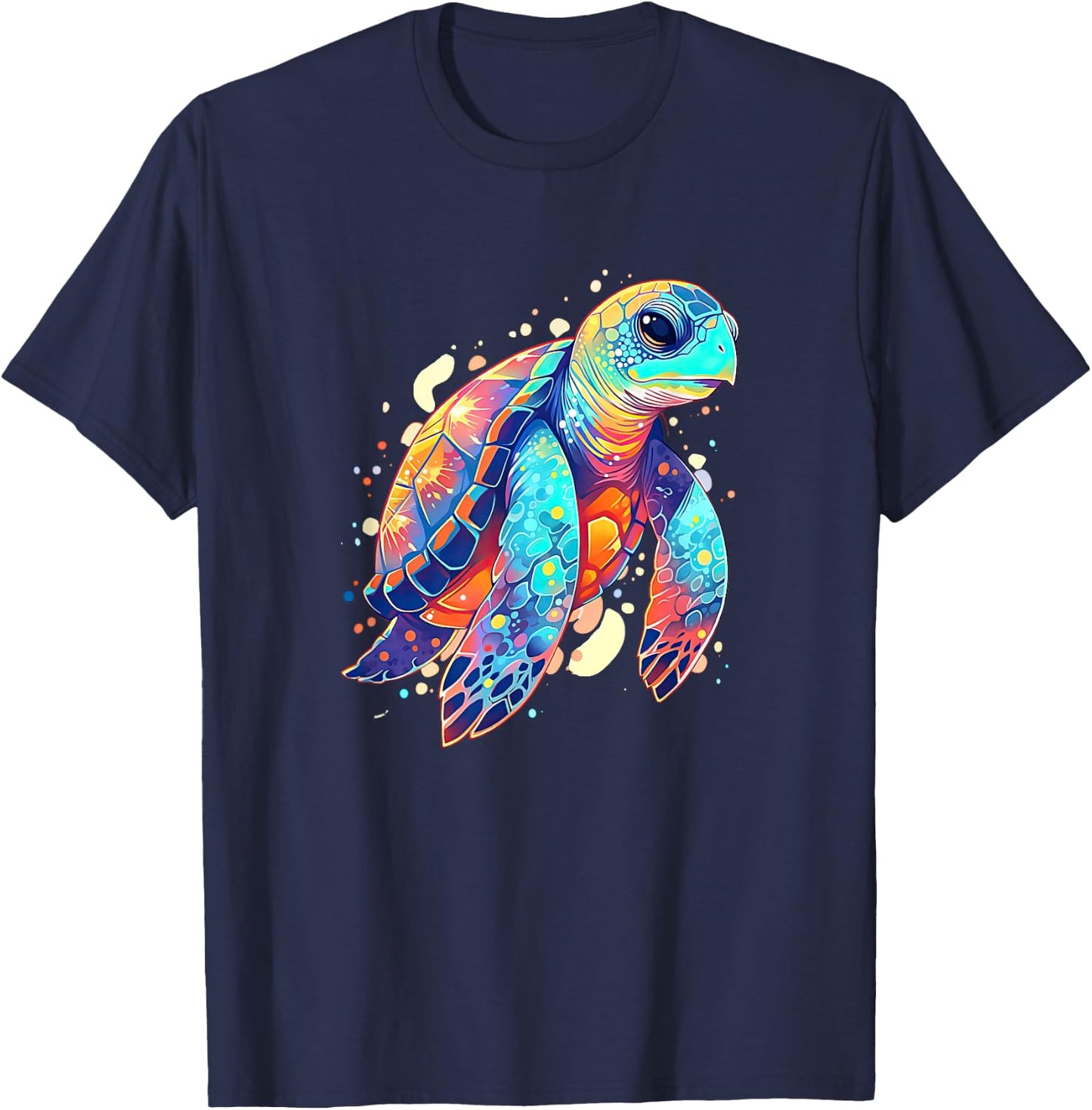 Cute Tortoise Sea Turtle Sea Animal T-Shirt - T-Shirt | Navy