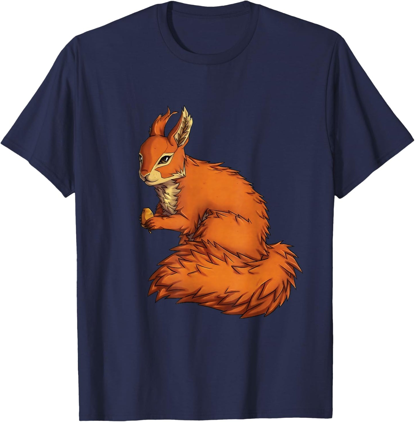 Funny Red Squirrel For Kids Men Women Pet Squirrel Lovers T-Shirt - T-Shirt | Navy