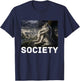 Society Funny Cringe Alpha Werewolf Wolf Meme T-Shirt - T-Shirt | Navy