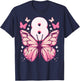 Birthday Girl 8 Years, Butterflies and Number 8 T-Shirt - T-Shirt | Navy