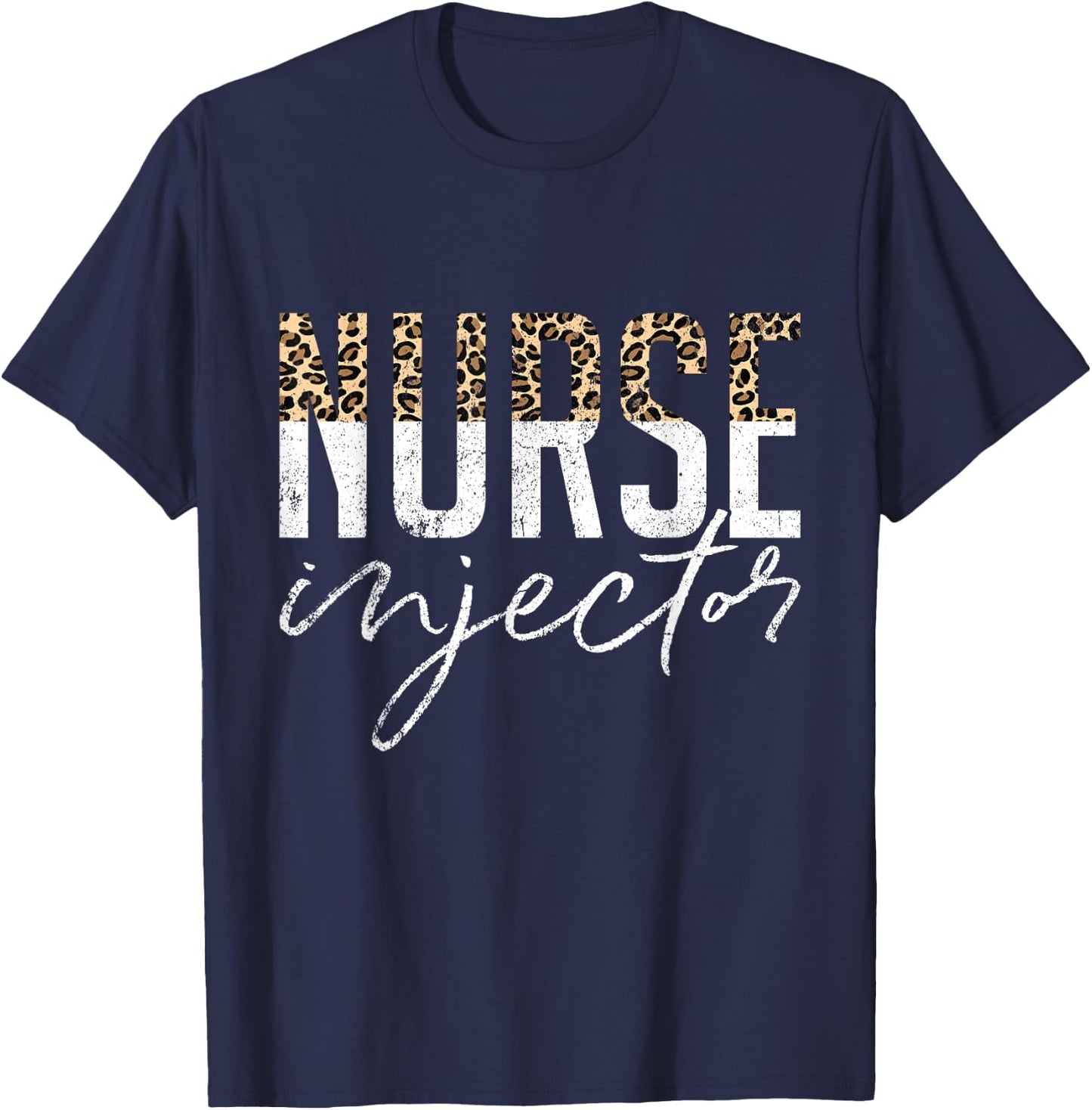 Vintage Nurse Injector Aesthetic Nurse Injector T-Shirt - T-Shirt | Navy