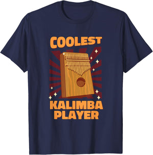 Coolest Kalimba Player Sound Instrument Kalimba T-Shirt - T-Shirt | Navy