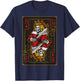 Funny Poker Player Shirts King of Diamonds Black -Adults Classic Fit Short Sleeve Small T-Shirt - T-Shirt | Navy