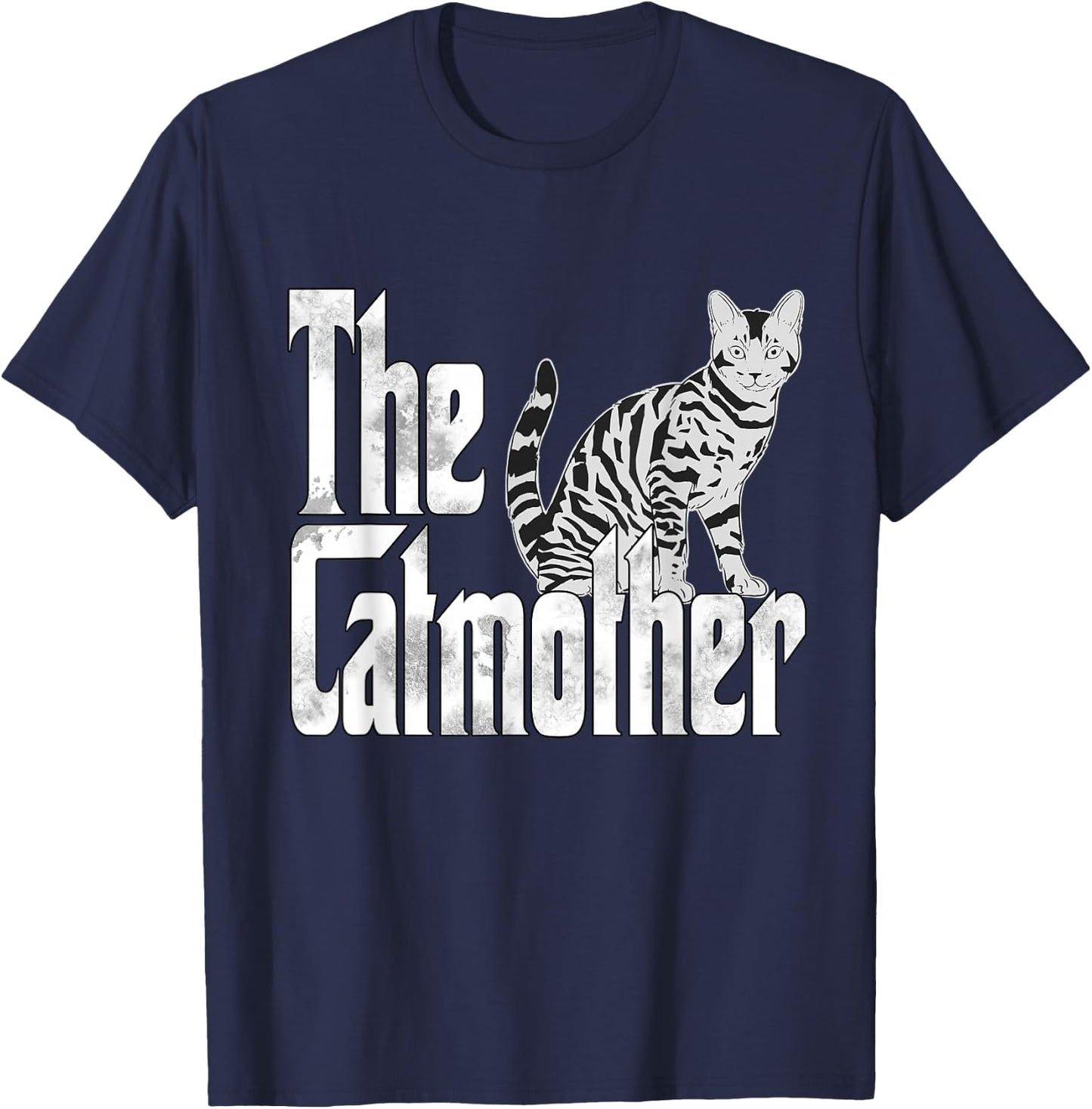 Cat Mom The Catmother Crazy Cat Mother Kitty Mommy T-Shirt - T-Shirt | Navy
