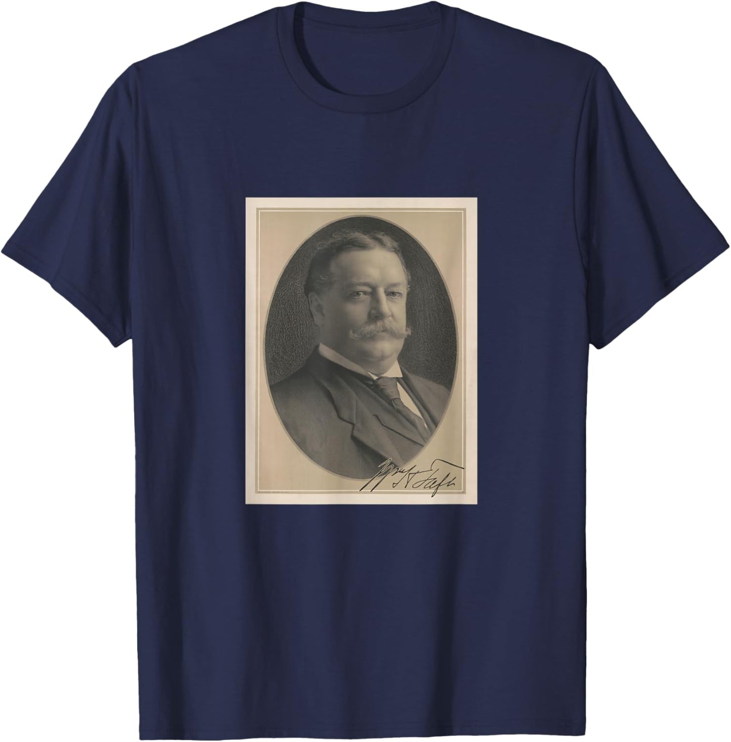 William Howard Taft Vintage Portrait (1910) T-Shirt - T-Shirt | Navy