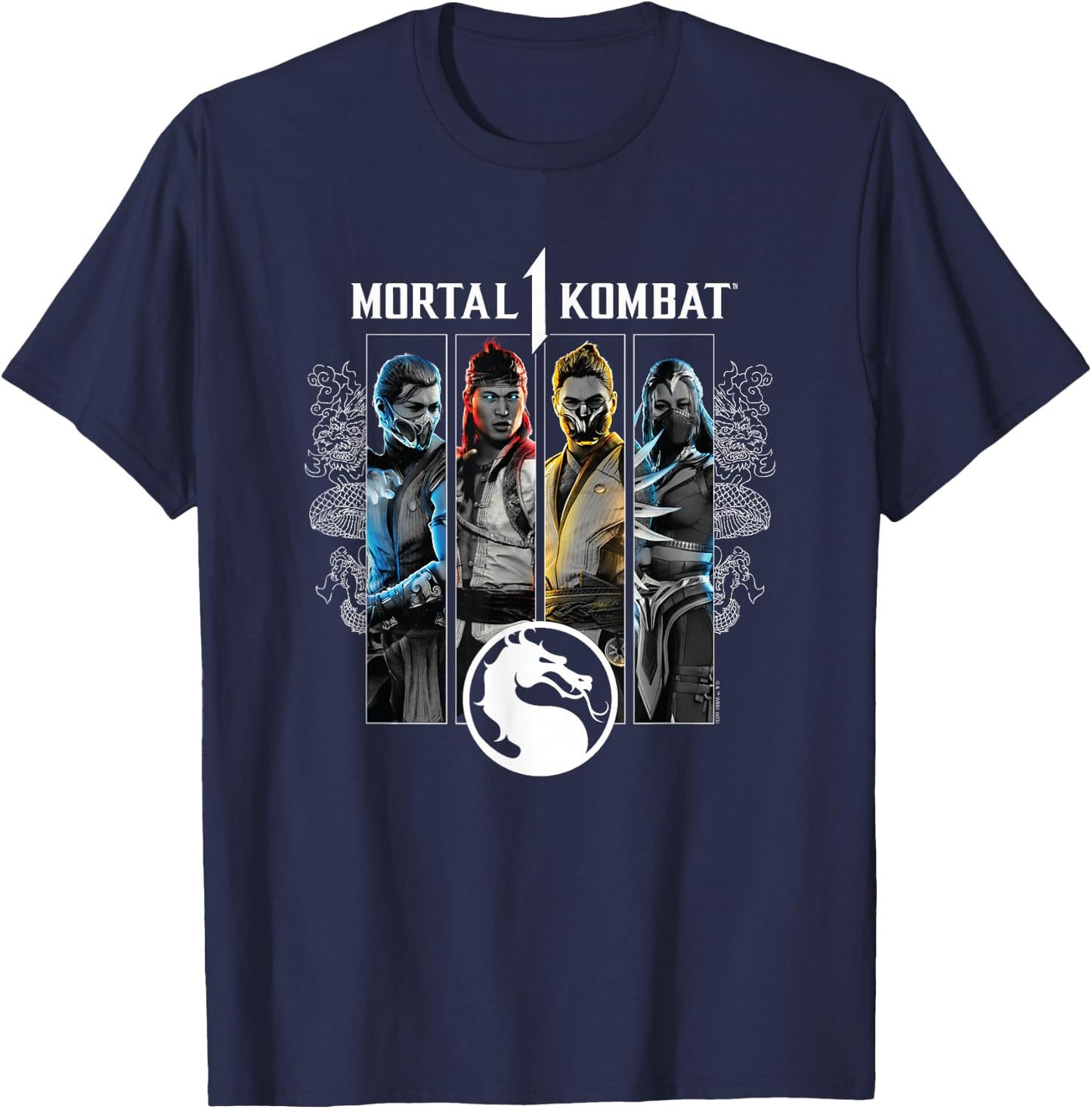 Mortal Kombat - MK1 Characters T-Shirt - T-Shirt | Navy