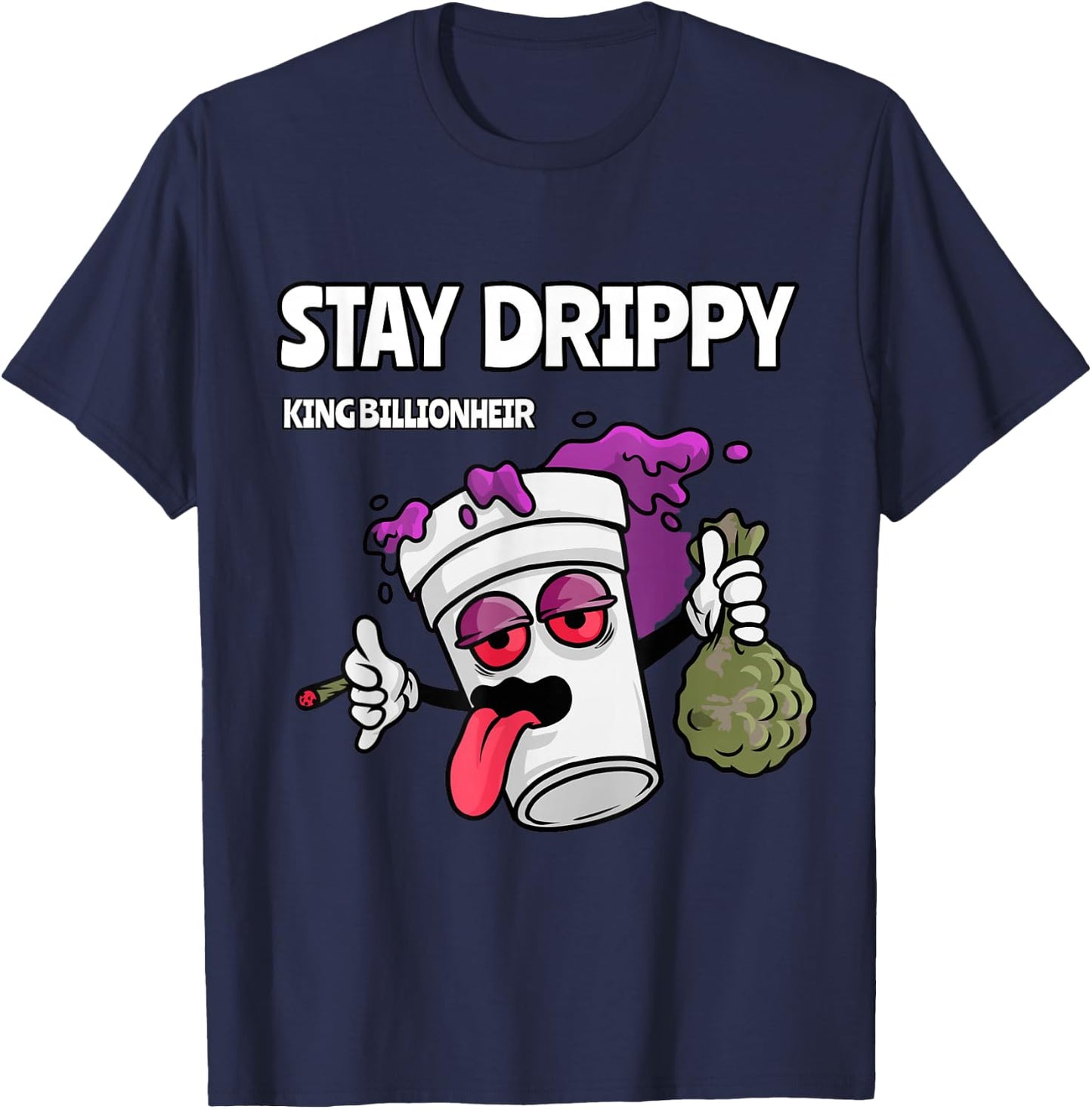 Stay Drippy T-Shirt - T-Shirt | Navy