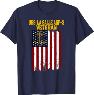 USS La Salle AGF-3 Amphibious Transport Docks Veterans Day T-Shirt - T-Shirt | Navy