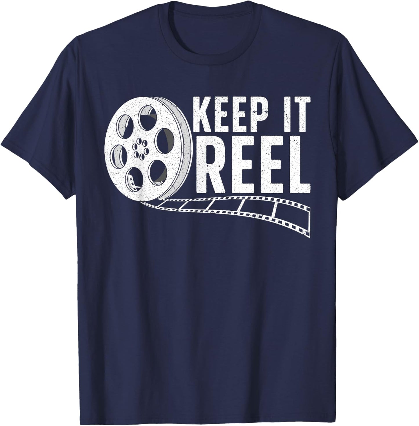 Cool Filmmaker Art Women Movie Film Maker Keep Reel T-Shirt - T-Shirt | Navy