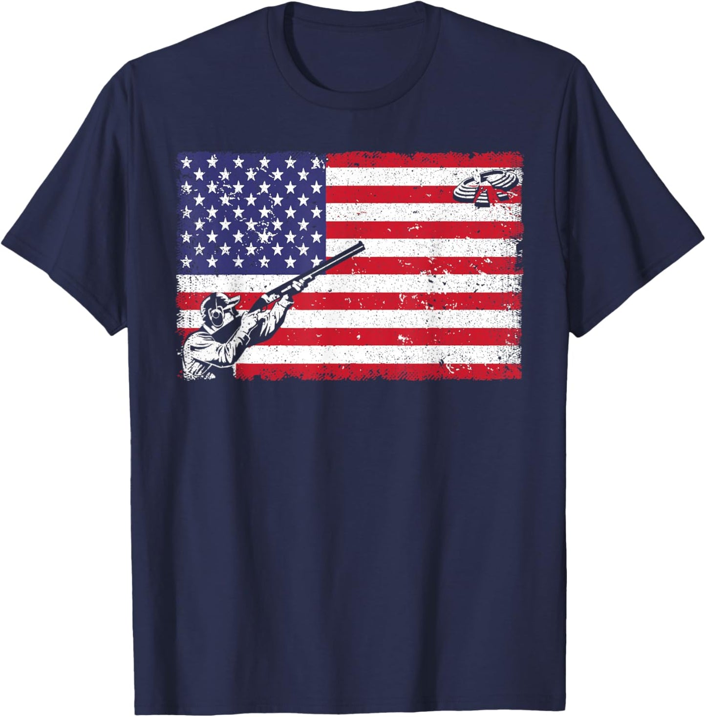 Best Trap Shooting Women Skeet Shooting Clay Target T-Shirt - T-Shirt | Navy