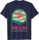 Worlds End State Park Retro Sunset T-Shirt - T-Shirt | Navy