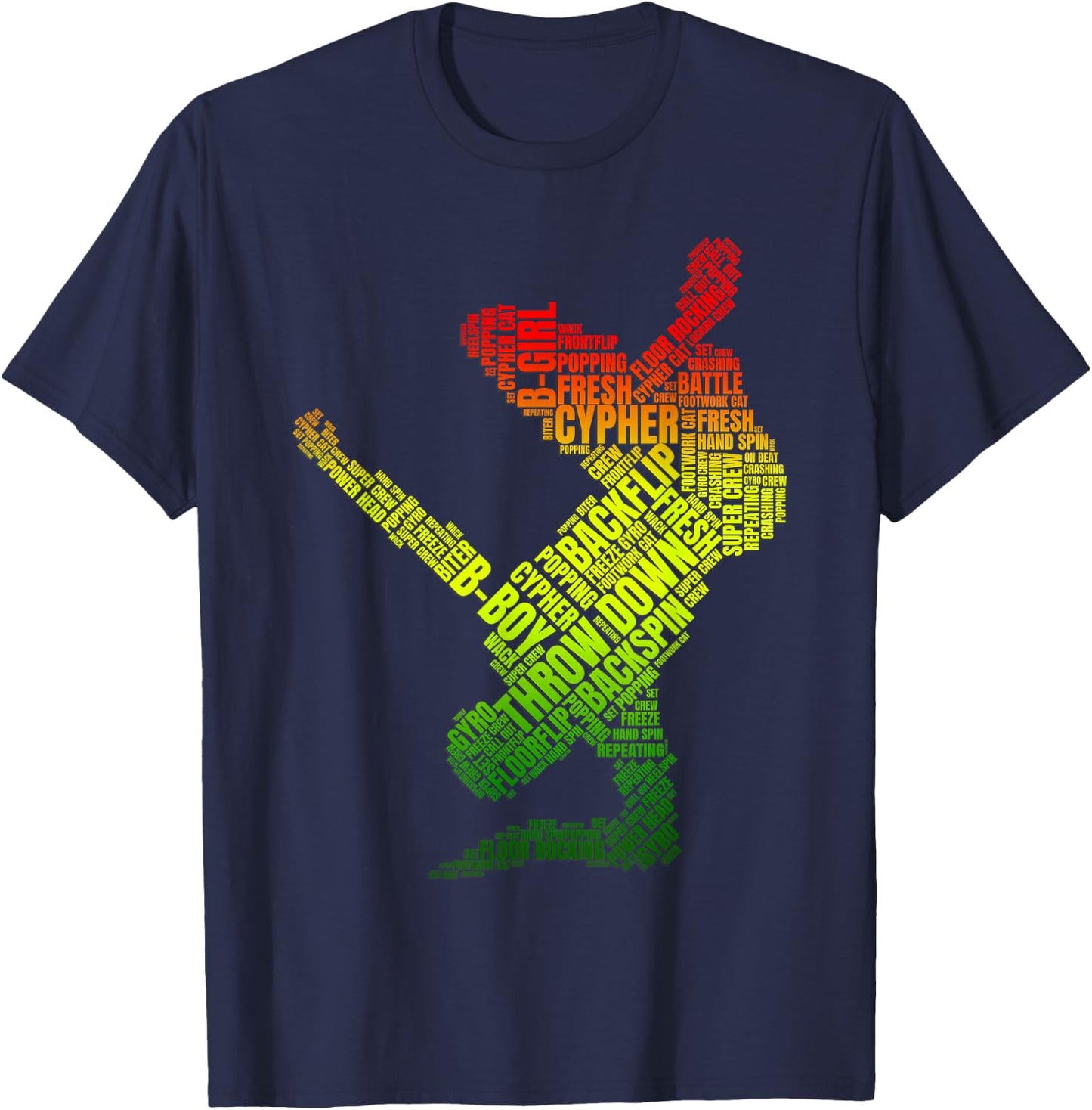 Cypher Bboy Street Dance Battle Movement Breakdance T-Shirt - T-Shirt | Navy
