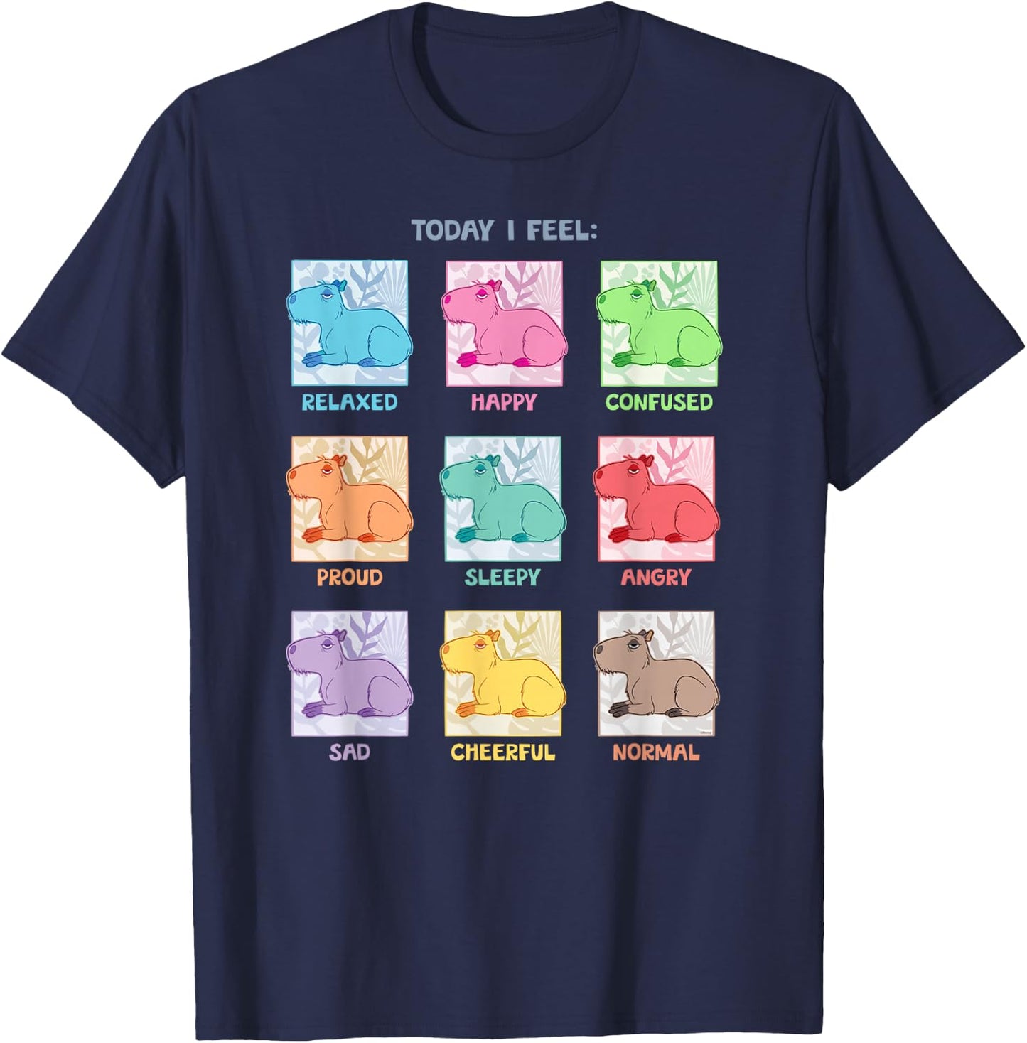 Disney Encanto The Many Moods of Chispi the Capybara T-Shirt - T-Shirt | Navy