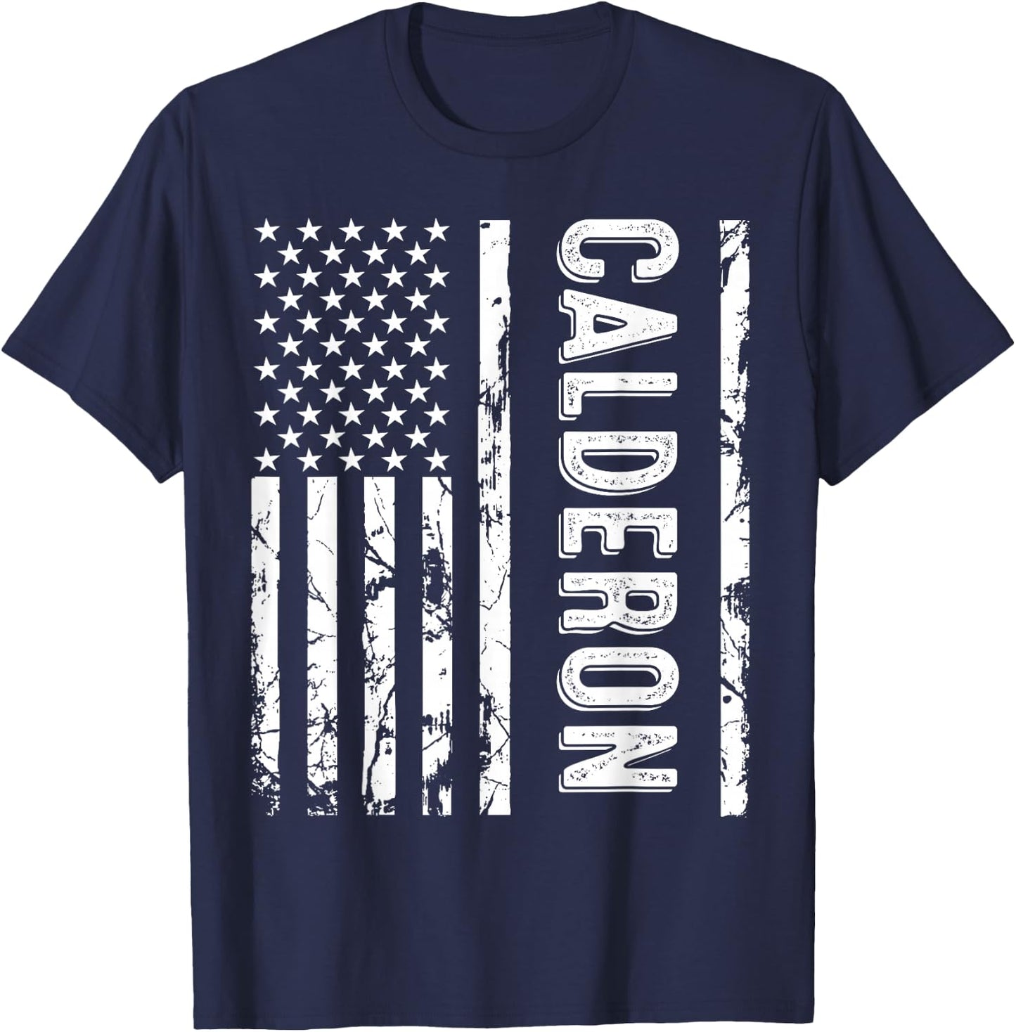 Calderon Last Name Funny Surname Team Family Reunion T-Shirt - T-Shirt | Navy