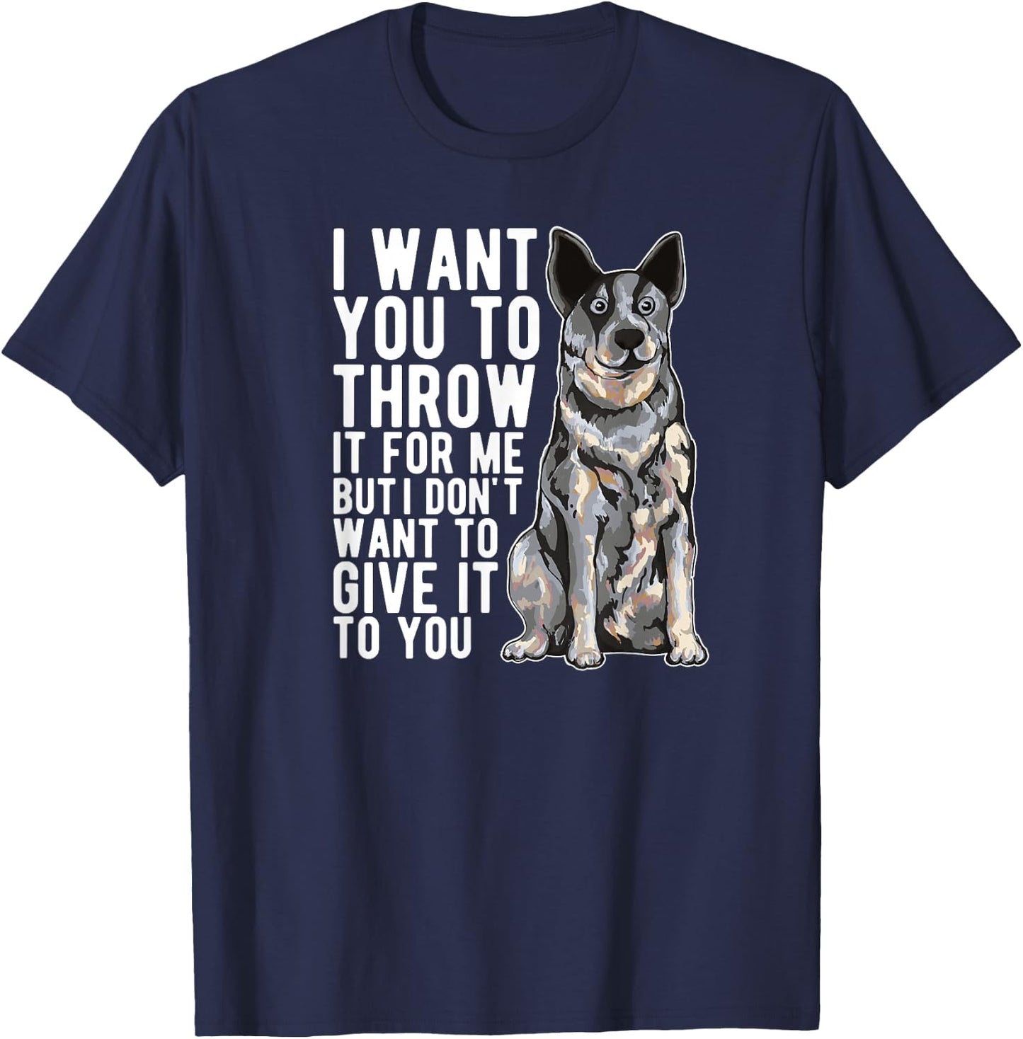 Blue Heeler Dad T-Shirt - T-Shirt | Navy