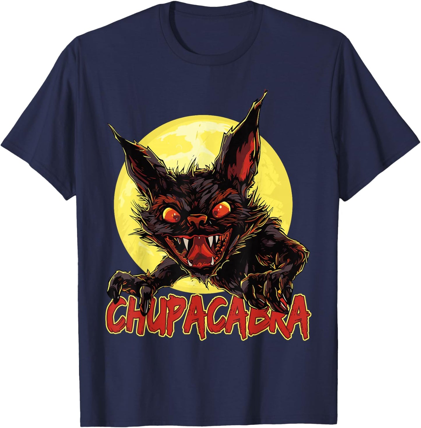 Mythical Monster - cryptid monster Chupacabra T-Shirt - T-Shirt | Navy