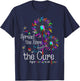 Fight Cancer In All Color Spread-Hope Find A Cure T-Shirt - T-Shirt | Navy