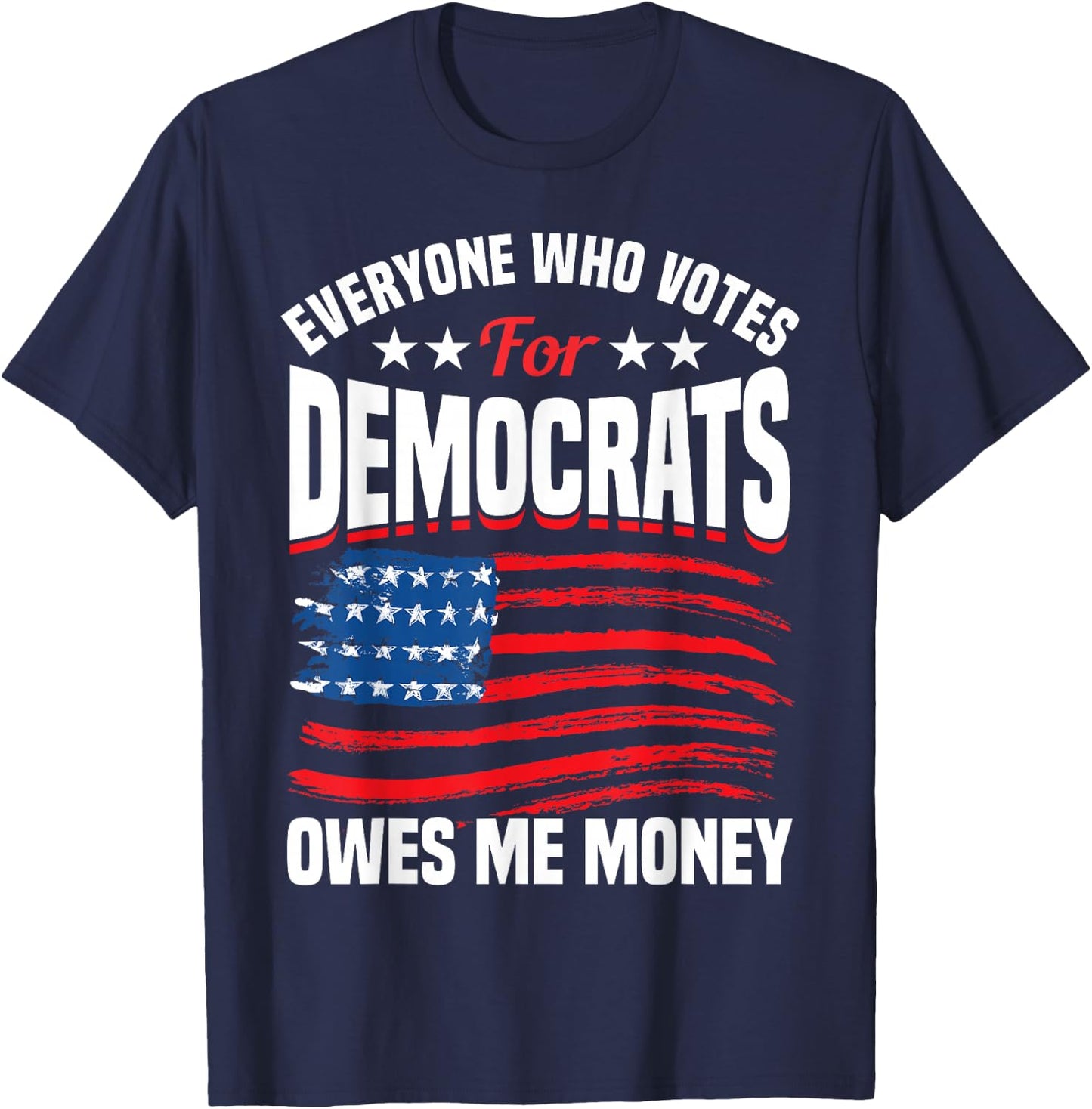 USA Flag Funny Republican T-Shirt - T-Shirt | Navy