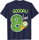 Soccer i'm 8 years old boy birthday T-Shirt - T-Shirt | Navy