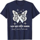 I Wear White For My Grandma Lung Cancer Awareness T-Shirt - T-Shirt | Navy