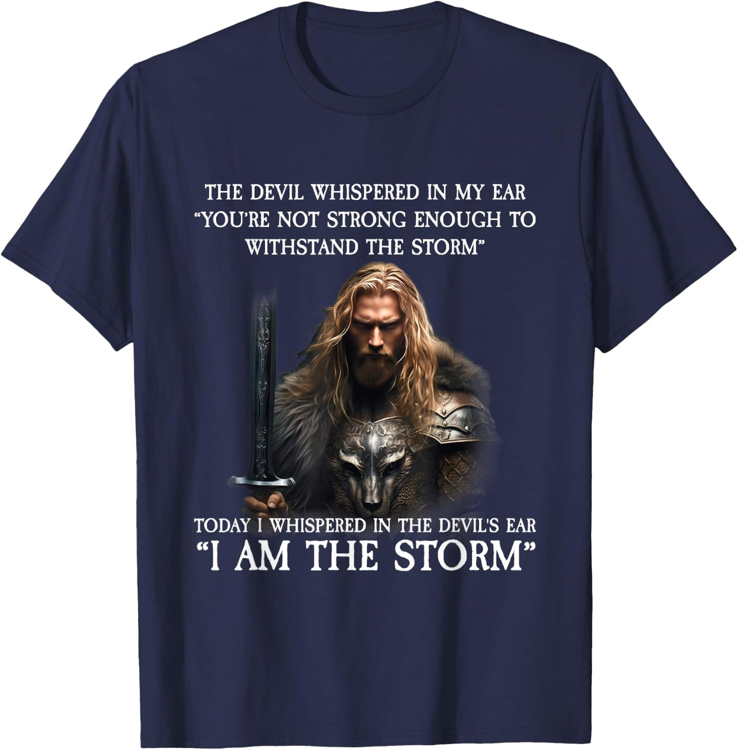 Today I Whispered in the Devil's Ear T-Shirt - T-Shirt | Navy