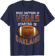 Funny What Happens American Football Fans Men Women Kids T-Shirt - T-Shirt | Navy