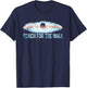 Reach The Wall Funny Swimming Swim Swimmer T-Shirt - T-Shirt | Navy
