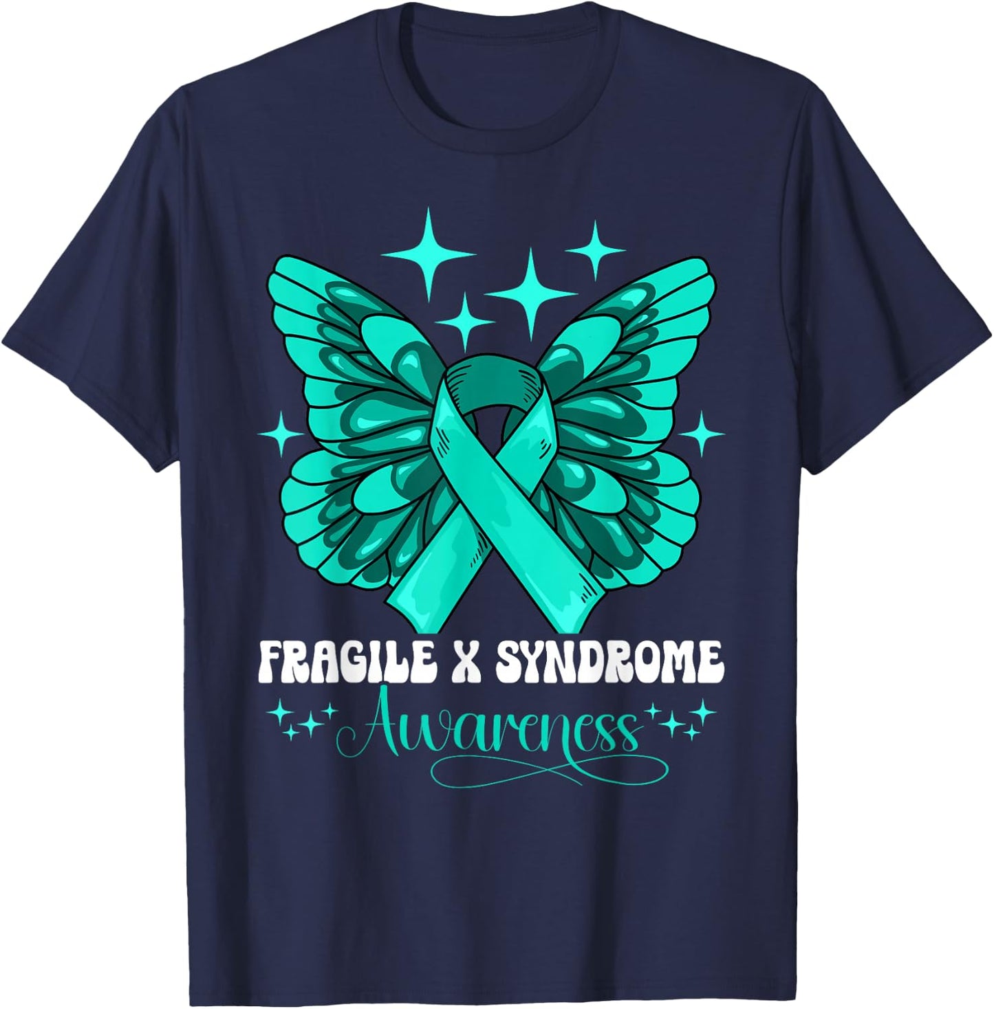 Fragile X Syndrome Awareness T-Shirt - T-Shirt | Navy