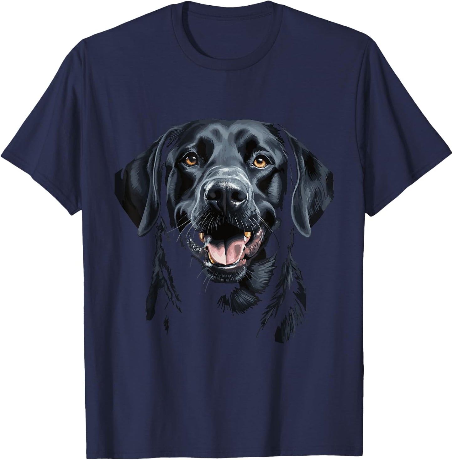 Black Labrador Retriever Love Labrador Mum Dad Chocolate T-Shirt - T-Shirt | Navy