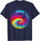 Bowling Tie Dye Rainbow Kids Boys Teenage Men Girls Gift Fun T-Shirt - T-Shirt | Navy