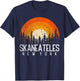 Skaneateles New York NY Shirt Retro Vintage 70s 80s 90s Gift T-Shirt - T-Shirt | Navy