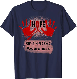 polycythemia vera Awareness T-Shirt - T-Shirt | Navy