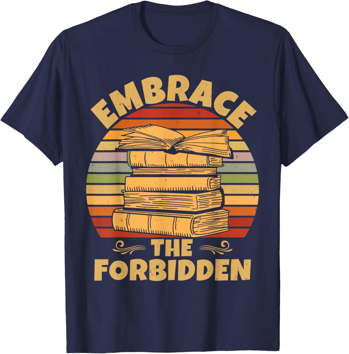 Banned Books Week Library Bookworm Banned Books T-Shirt - T-Shirt | Navy