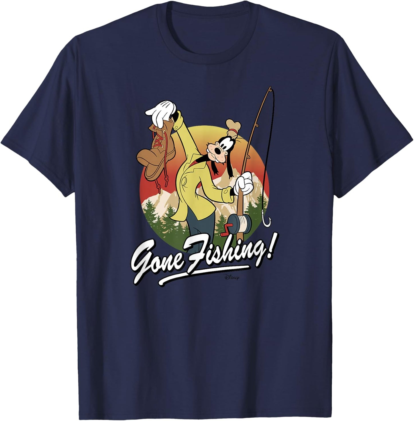 Disney - Goofy Gone Fishing! T-Shirt - T-Shirt | Navy