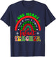 Xmas Teacher Rainbow One Merry Infant Teacher Christmas T-Shirt - T-Shirt | Navy