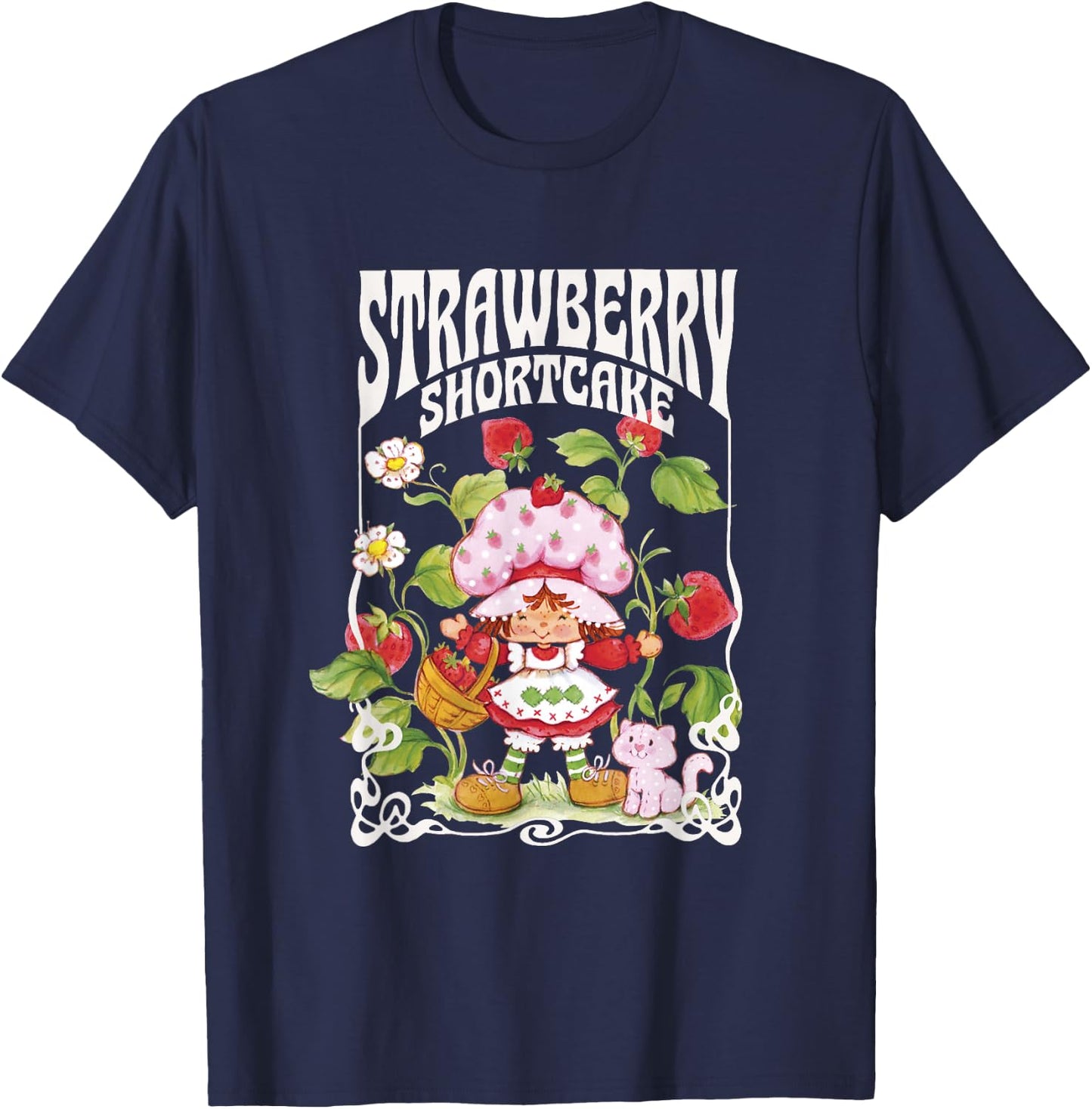 Strawberry Shortcake Life is Sweet Nouveau Berry Garden T-Shirt - T-Shirt | Navy